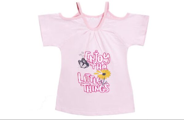 Fitsquad's Girls Enjoy the Little Things Top - Baby Pink